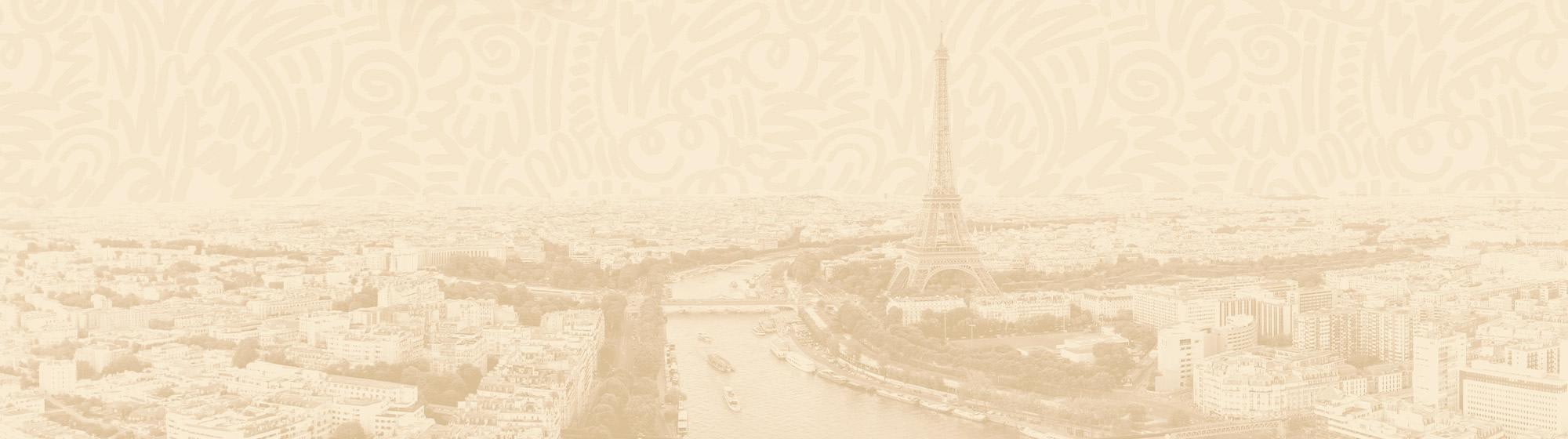 Vue panoramique de Paris et de la tour Eiffel aux couleurs de NRF 2026: Retail’s Big Show Europe